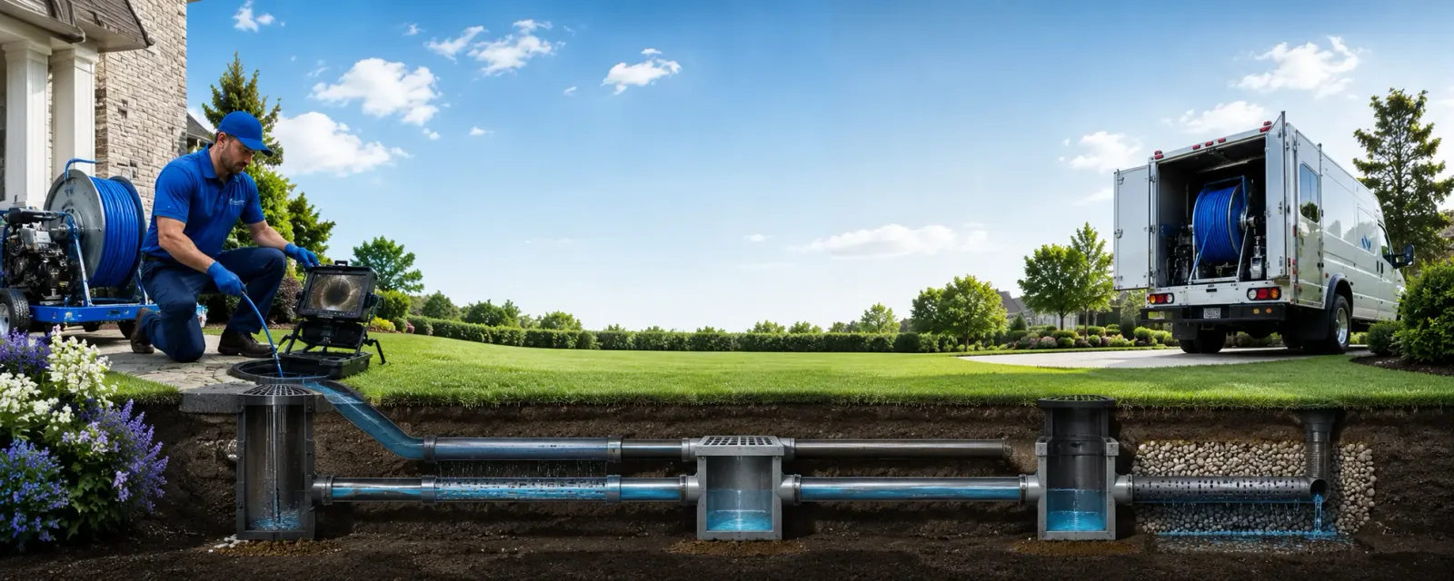 Outdoor drain cleaning information for Roland, IA